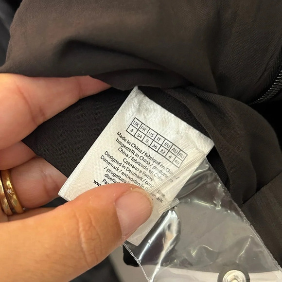 ! Rotate Birger Christensen A/S Kimi Ruched Jacquard Puff-Sleeve Top sz 0 - Picture 9 of 10